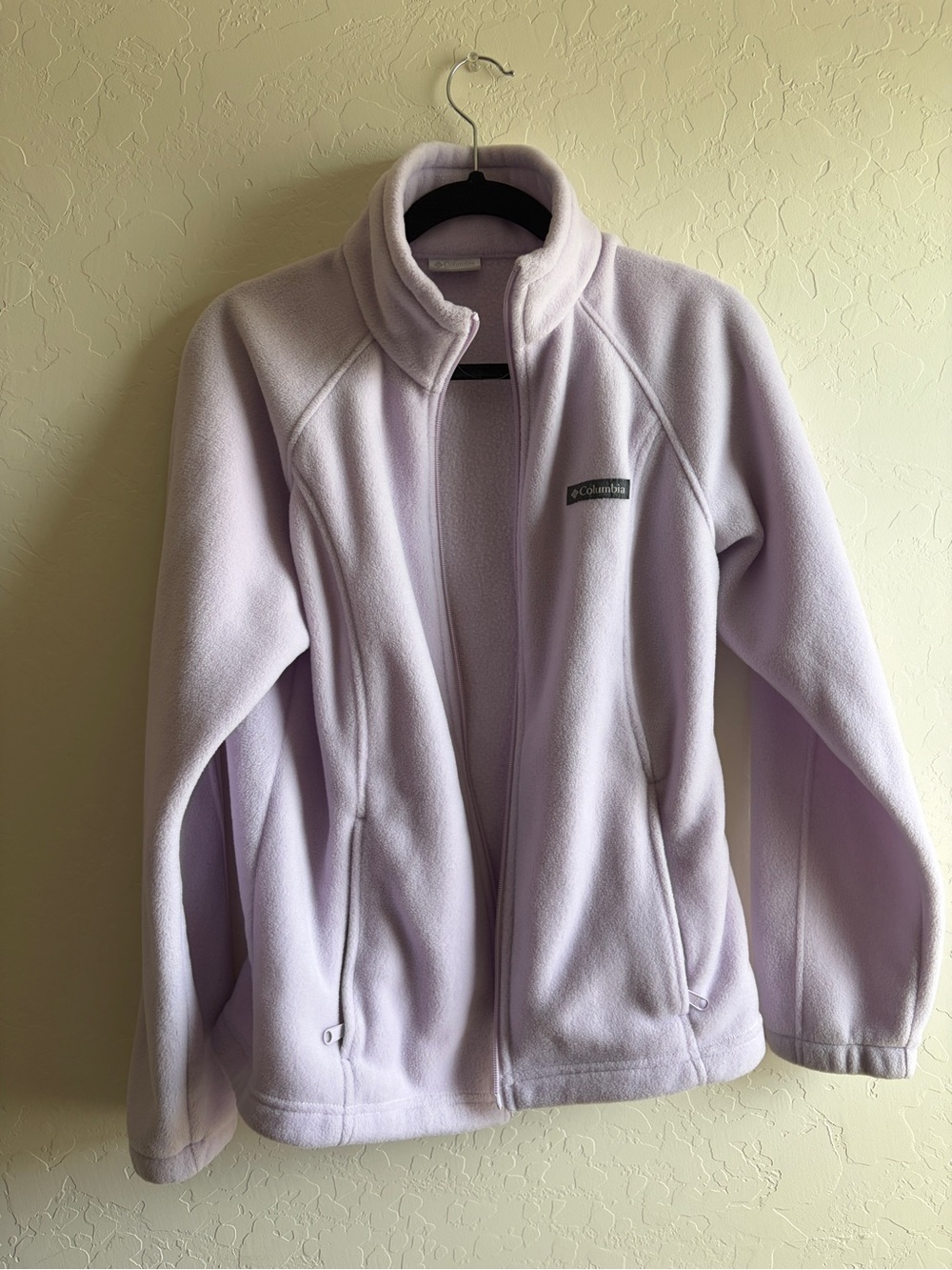 Columbia Light Lavender Full-Zip Fleece Jacket